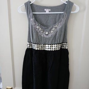 Xhilaration Embellished Tank Colorblock Dress